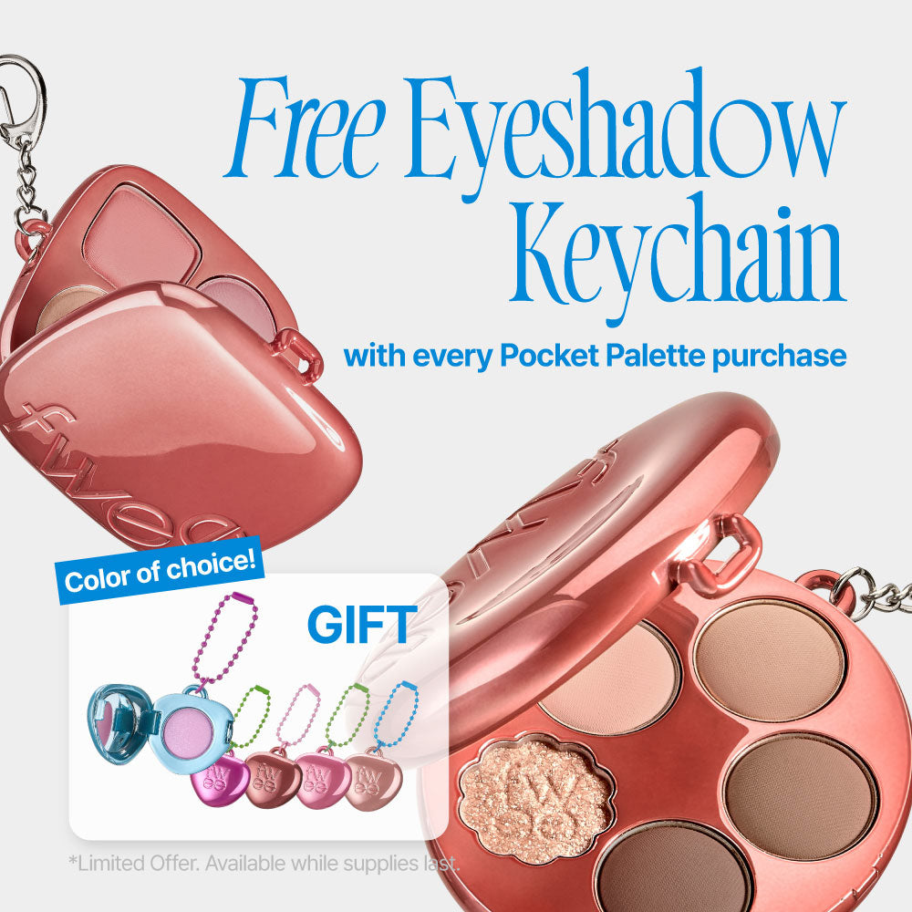 Now you can choose your favorite color of our Free Eyeshadow Keychain—yours with every Pocket Palette purchase. Limited-time offer, while supplies last!