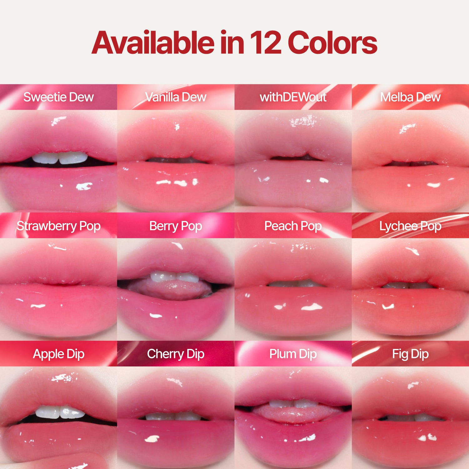 fwee 3D Voluming Tint 全12色セット 3D Voluming Tint – fwee